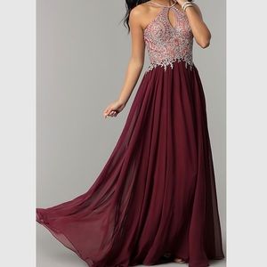 red prom dress